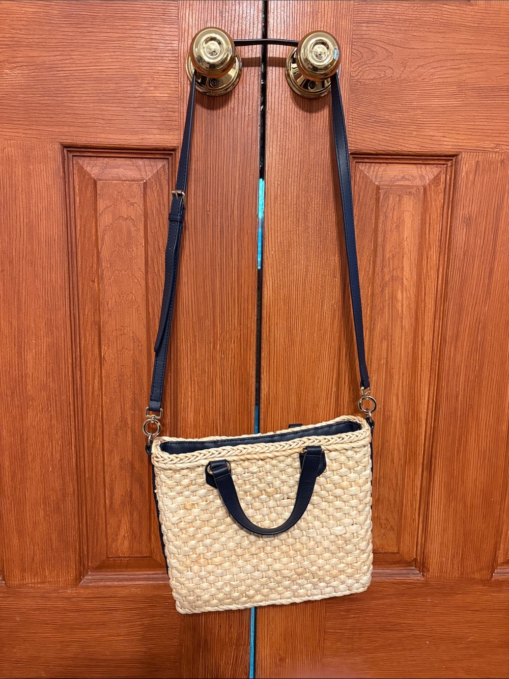 Talbots woven handbag